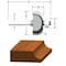 Vermont American 1-1/2 in. D X 1/2 in. X 2-7/16 in. L Carbide Tipped Cove Router Bit 23141 - alternate 1